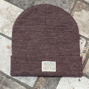 Amazing East End Maroon Cuffed Beanie